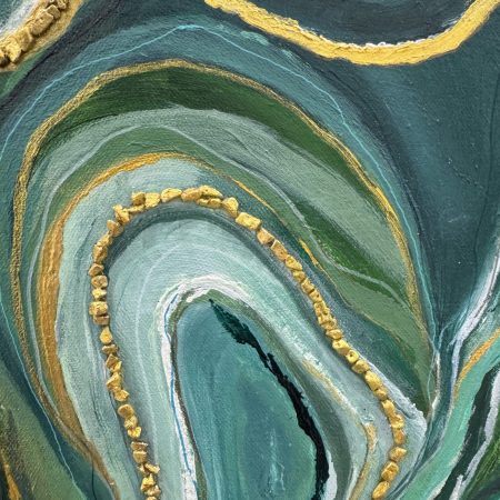 Acrylic Painting: Malachite Dreamscape