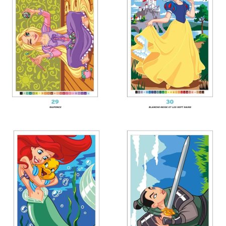 Coloriages mystères Disney - Princesses