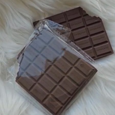 Chocolate-shaped notepads
