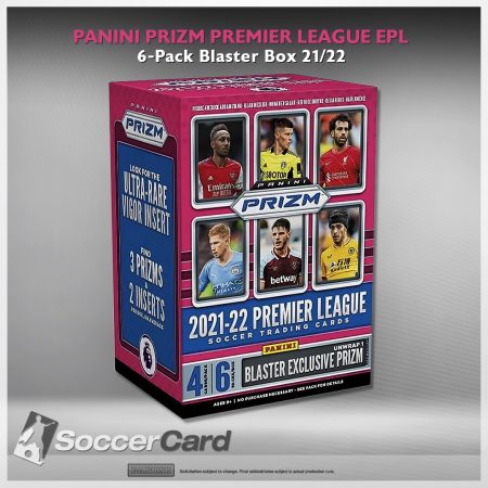 Panini Prizm Premier League EPL Soccer 6-Pack Blaster Box! - Sealed