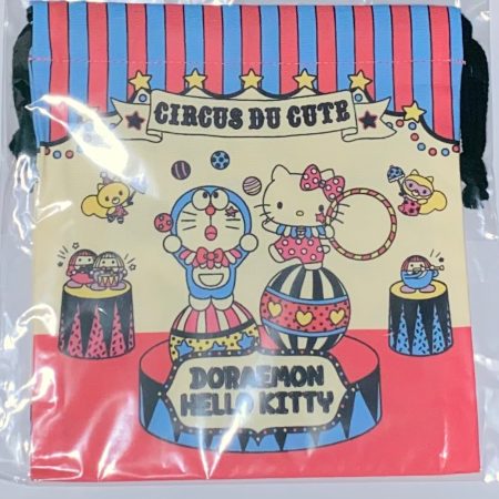 Doraemon X Hello Kitty drawstring bag (Limited) circus themed