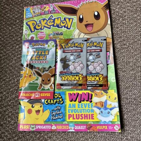 Pokémon Magazine #100 12/2024 Special Issue Stellar Crown & Pikachu Keyring