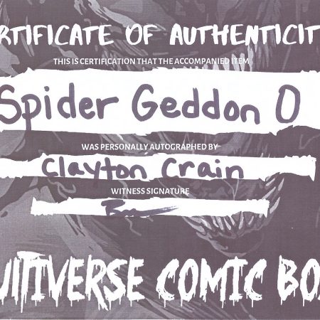 Spider-Geddon #0 - NYCC Exclusive - Signed by Clayton Crain