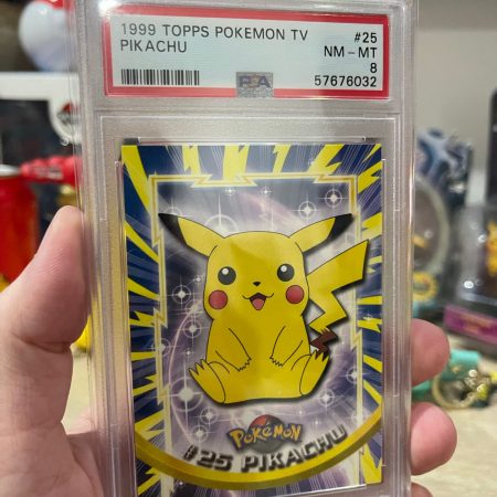 PSA 8 Pikachu 1999 Pokemon Card #25 Topps Pokemon T.V.