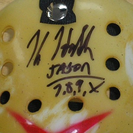 Jason Voorhees Mask Signed by Kane Hodder