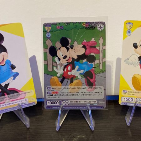 Disney Blau Holo Mickey And Minnie 3 cards
