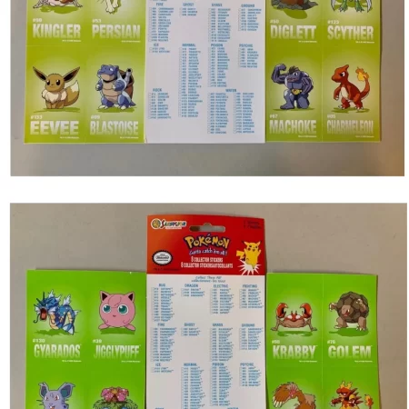 1999 Pokemon Sandylion Sticker Sheets
