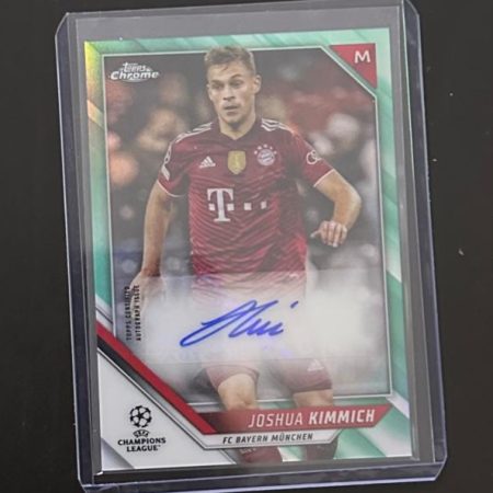2021-22 Topps Chrome UEFA Joshua Kimmich Neon Green autograph /199