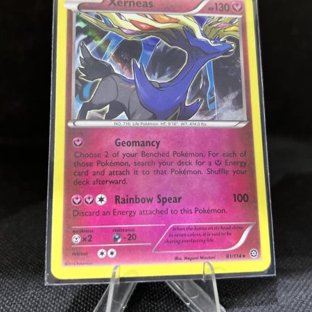 Xerneas 81/114 Steam Siege 2016 Holo Rare Pokemon Card LP - NM