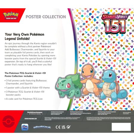 Pokemon TCG Scarlet & Violet 3.5 Pokemon 151 Poster Collection