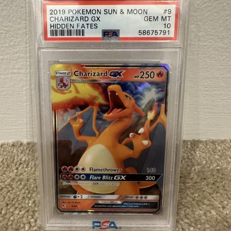 Pokemon Charizard GX 2019 Sun & Moon Hidden Fates #9 PSA 10