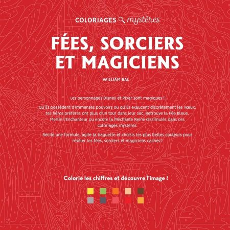 Coloriages mystères Disney - Fées, sorciers et magiciens