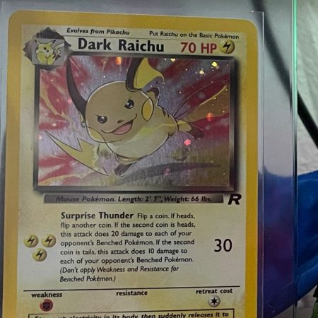 Pokemon Dark Raichu 83/82 Holo Secret Rare Team Rocket