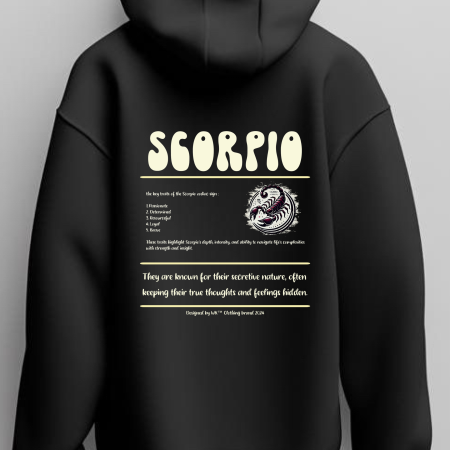 Black scorpio hoodie