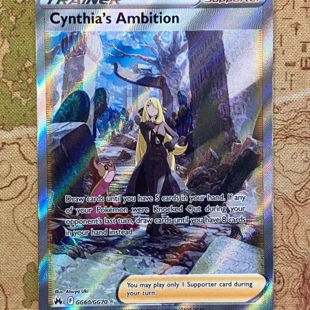 Pokemon Card TCG - Cynthia's Ambition GG60 Crown Zenith Galarian Gallery NM