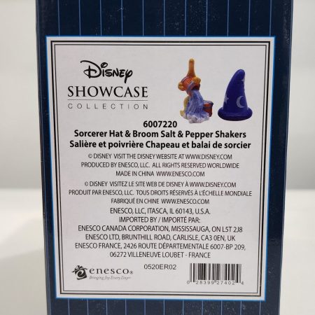 Disney ceramics sorcerer hat and broom salt & pepper shaker