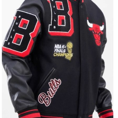 Chicago Bulls Mashup Varsity Letterman Jacket