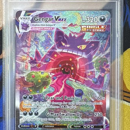 Pokemon 2021 Gengar VMAX 271/264 Alt Art Fusion Strike GEM MINT PSA 10