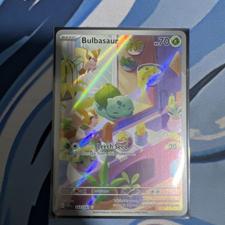 Bulbasaur Pokemon StellarCrown Illustration  Rare 142/143 (RAW)