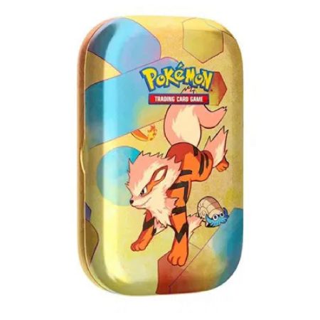 Pokémon 151 Mini Tin (Arcanine and omanyte art)