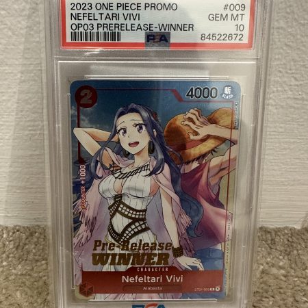 PSA 10 Nefeltari Vivi Pre-Release WINNER Promo English One Piece TCG