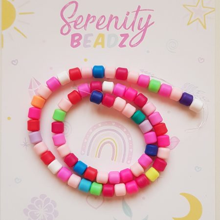 Barrel colourful beads
