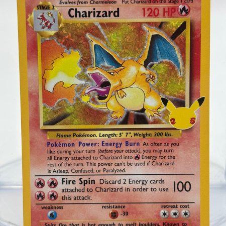 Charizard 4/102 Holo Rare Celebrations 25th Anniversary Pokemon card