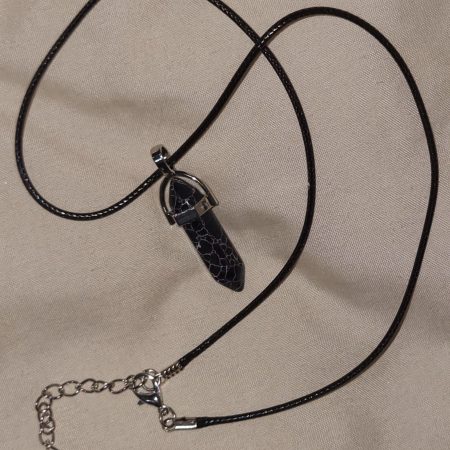 Black marble necklace