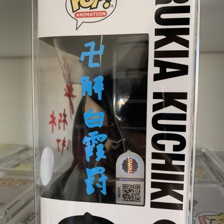 Rukia funko pop signed by JVA w/quote