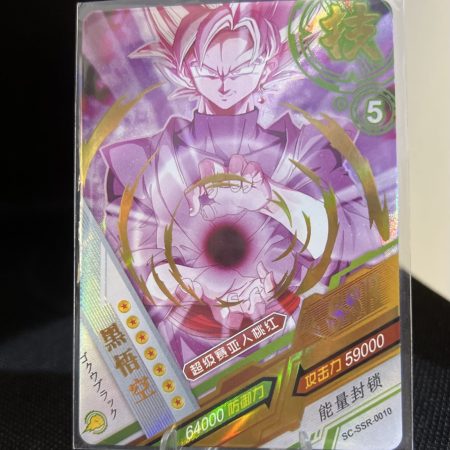 Dragon Ball Super TCG Card - SSR GOKU BLACK ROSE - Versione Asia SERIE NERA HOLO