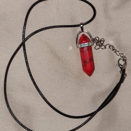 Red marble necklace