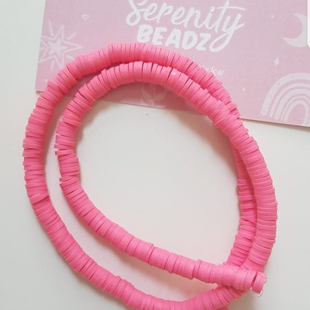 Pink polymer beads