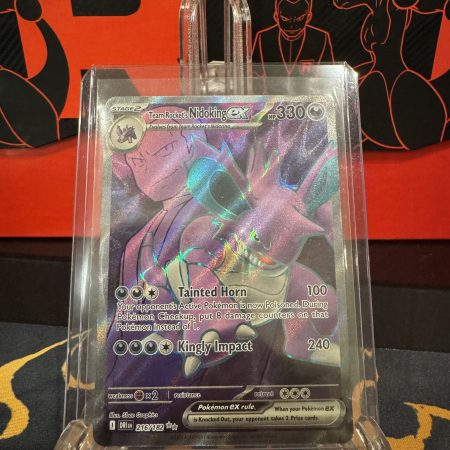 Pokemon Destined Rivals Team Rocket's Nidoking Ex 216/182 Ultra Rare Full Art NM