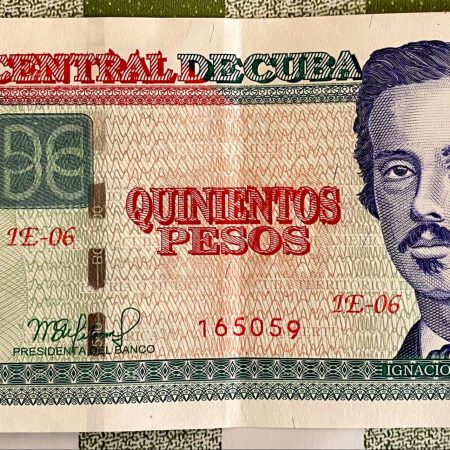 Cuban Pesos 500 currency