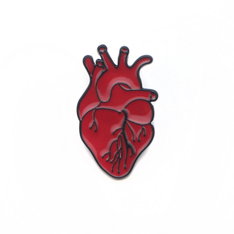 Heart anatomy pin
