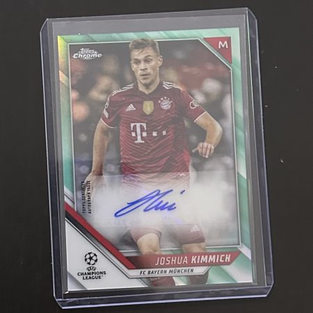 2021-22 Topps Chrome UEFA Joshua Kimmich Neon Green autograph /199