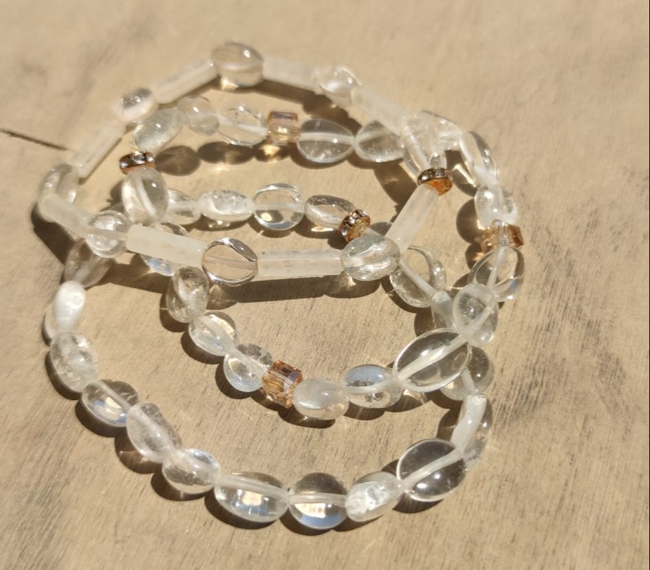 Clear Quartz Natural Stone Bracelet