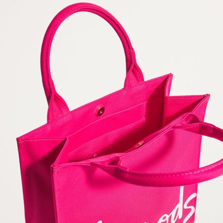 Harrods - Cotton Logo Tote Bag ( Pink )( Small )