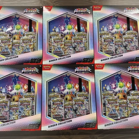 Pokemon PRISMATIC EVOLUTIONS Binder Collection FACTORY SEALED CASE