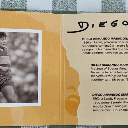 Diego Maradona Coin Medal in Sealed Collectible Blister 2000 40th Anniversary