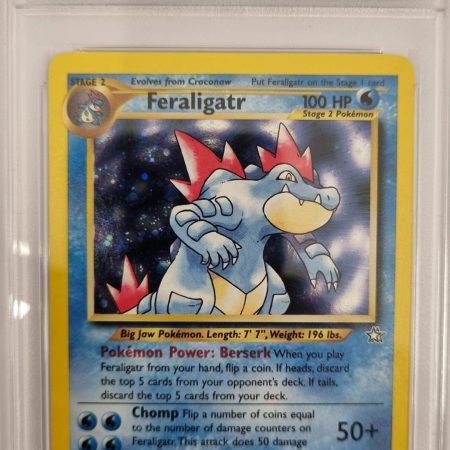 Feraligatr #4 Neo Genesis - PSA 8 + 10 Random Vintage Common/Uncommon Cards