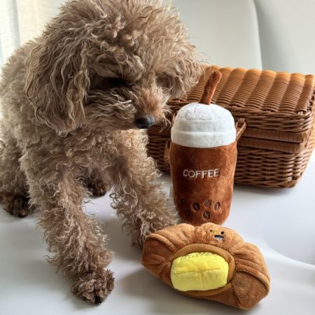 Dog plush Squeeky Coffee Toy