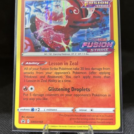 Pokemon Fusion Strike SEALED Oricorio Promo Card Pack SWSH168 Build & Battle