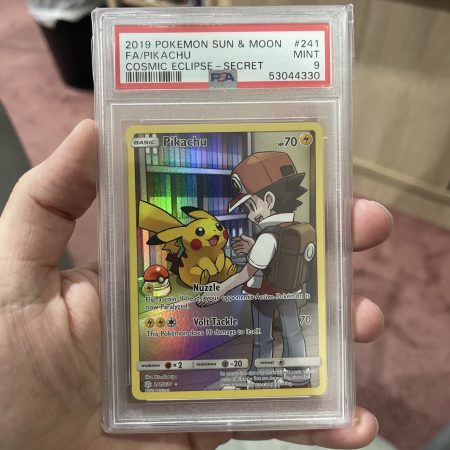 Pokemon Cosmic Eclipse Pikachu 241/236 Secret Rare Full Art Holo PSA 9 MINT