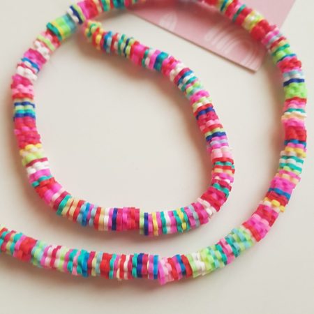 Multicolour flower beads