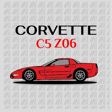 Corvette c5 z06 poster