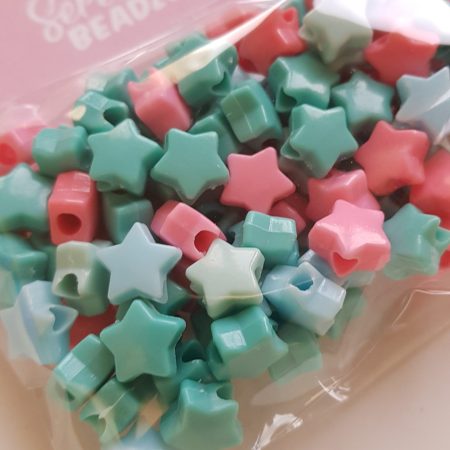 Acrylic star beads