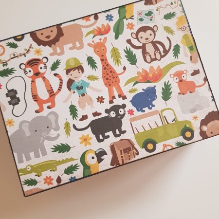 Handmade Safari kids box