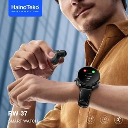 HainoTeko Germany RW-37 Smart Watch With Airpods Inbuilt AMOLED Display