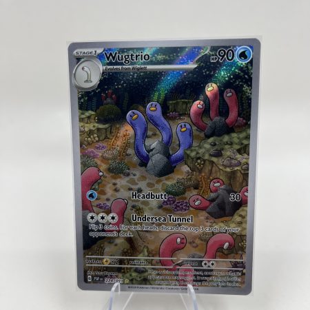 Wugtrio Pokemon Paldean Fates 224/091 Full Art Illustration Rare NM